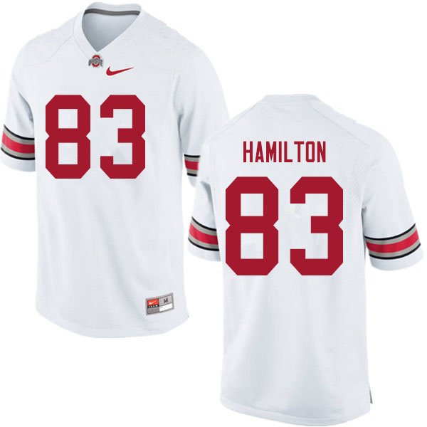 Men #83 Cormontae Hamilton Ohio State Buckeyes College Football Jerseys Sale-White